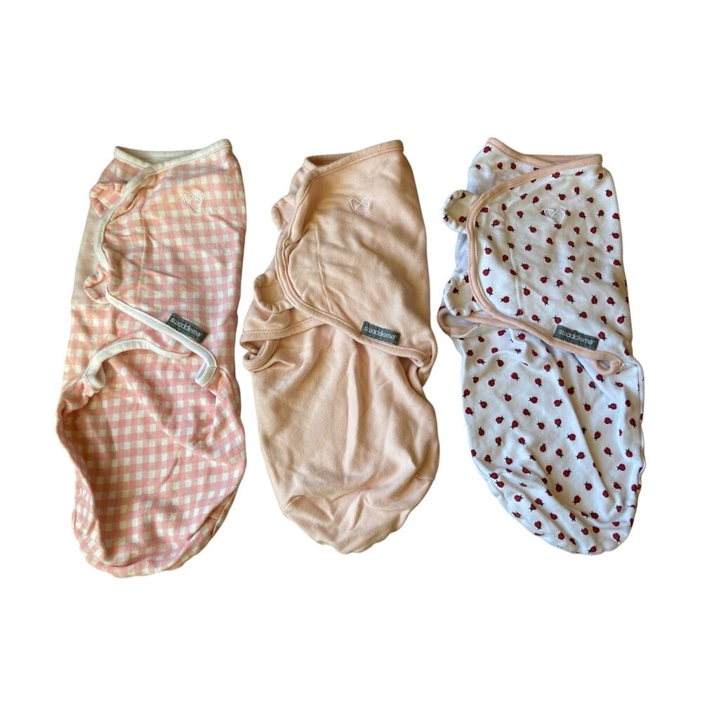 SwaddleMe Velcro Swaddles Size Small Pink